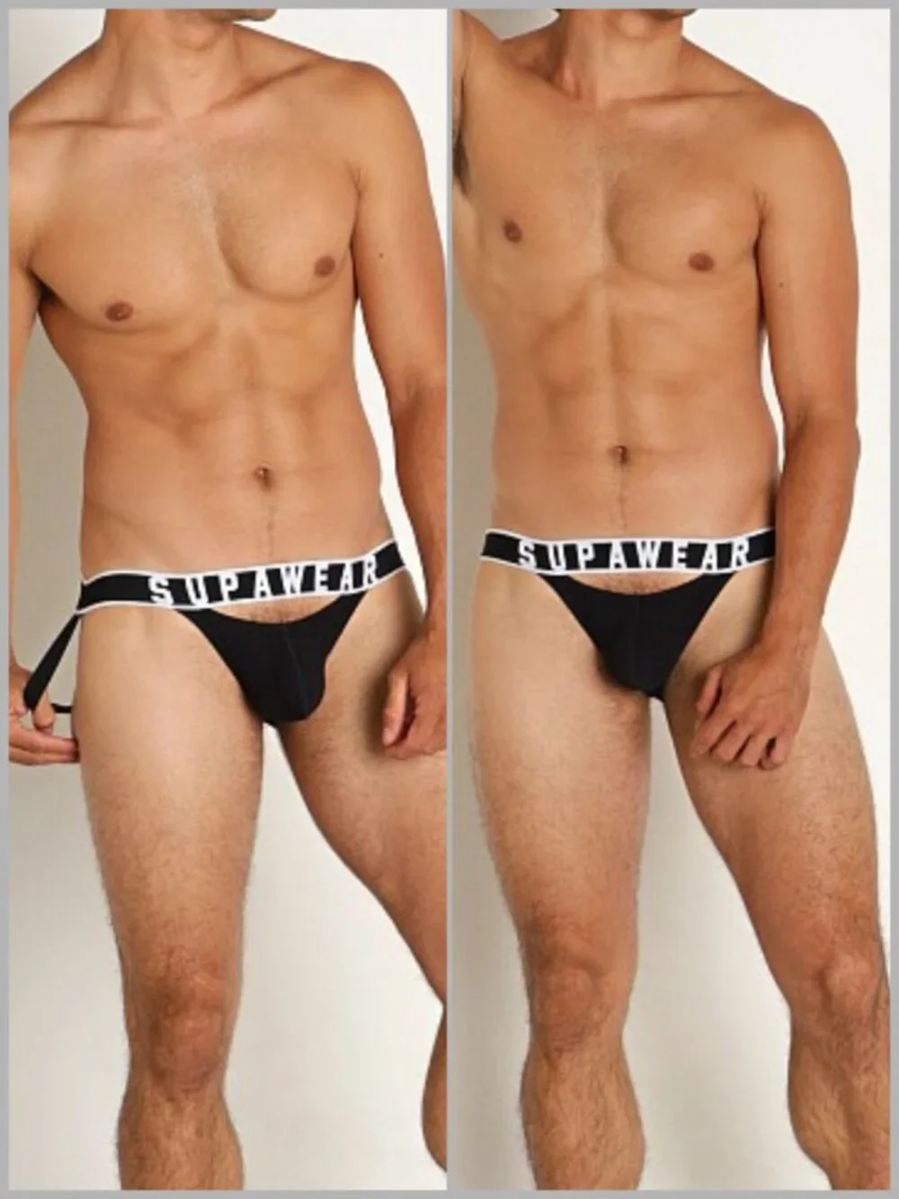 Supawear - Ribbed Slashed Jockstrap - Black (M)